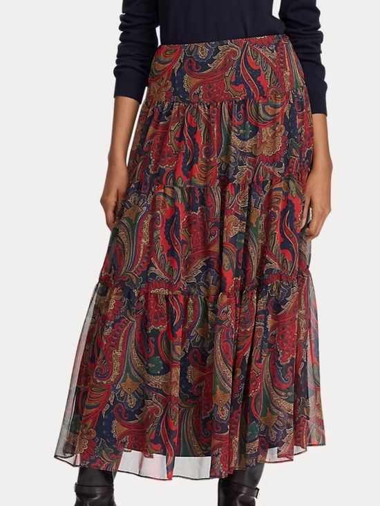 Lauren Ralph Lauren Dresses & Skirts - Lauren Ralph Lauren Paisley Tiered Maxi Skirt